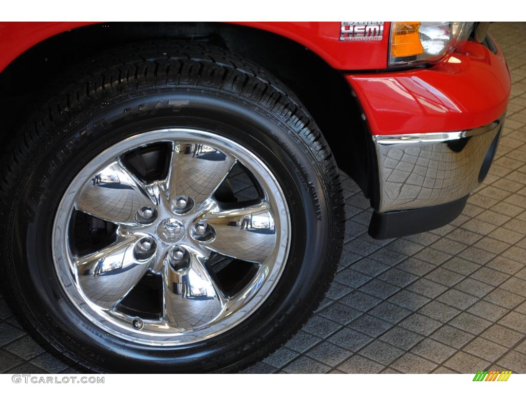 2004 Ram 1500 SLT Quad Cab - Flame Red / Dark Slate Gray photo #50