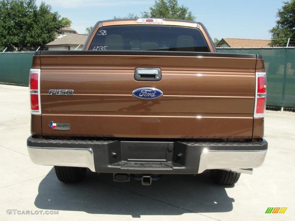 2011 F150 XLT SuperCrew - Golden Bronze Metallic / Pale Adobe photo #4