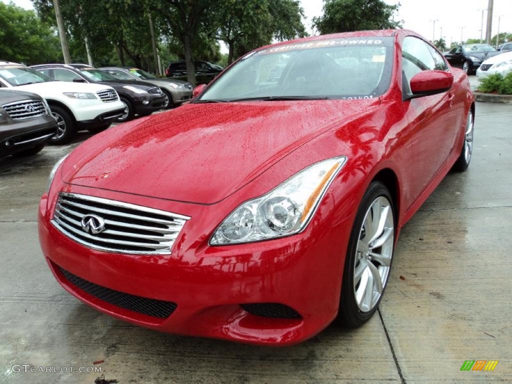 Vibrant Red 2008 Infiniti G 37 S Sport Coupe Exterior Photo #48992516