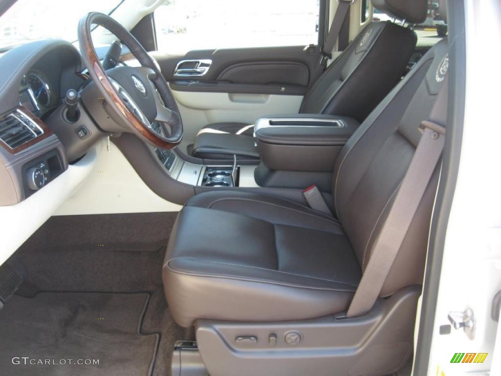 Cocoa/Light Linen Tehama Leather Interior 2011 Cadillac Escalade ESV Platinum AWD Photo #48992831