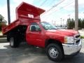 Victory Red - Silverado 3500HD Regular Cab 4x4 Chassis Dump Truck Photo No. 1