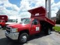 Victory Red - Silverado 3500HD Regular Cab 4x4 Chassis Dump Truck Photo No. 3