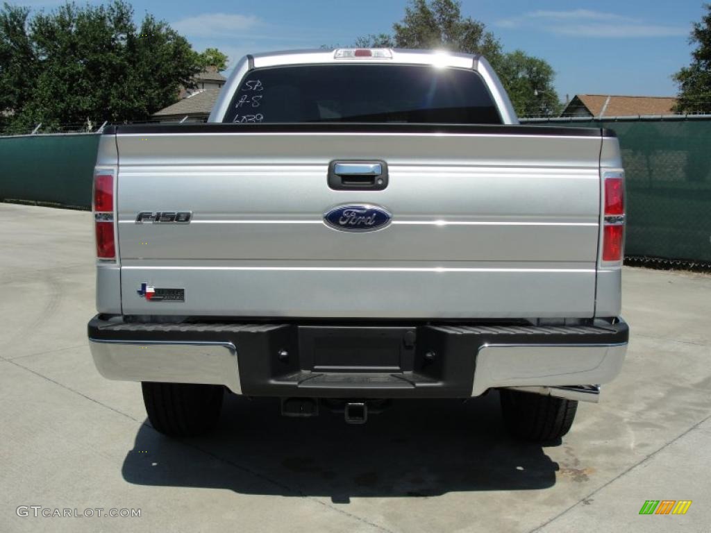 2011 F150 XLT SuperCrew 4x4 - Ingot Silver Metallic / Steel Gray photo #4