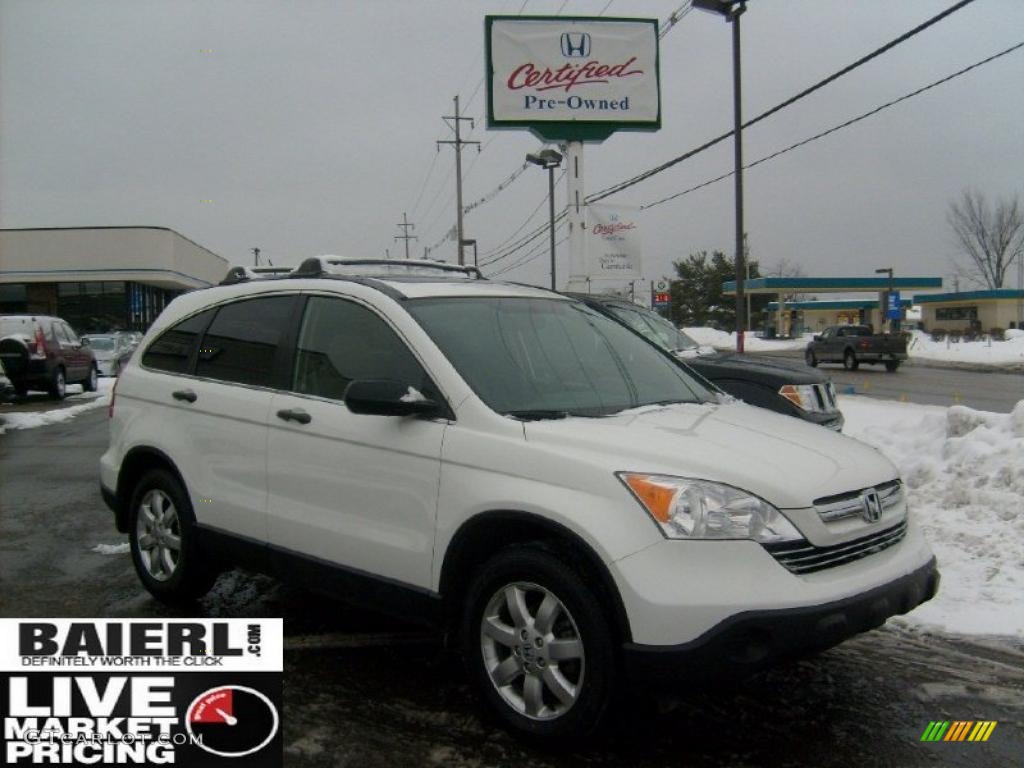2007 CR-V EX 4WD - Taffeta White / Gray photo #1