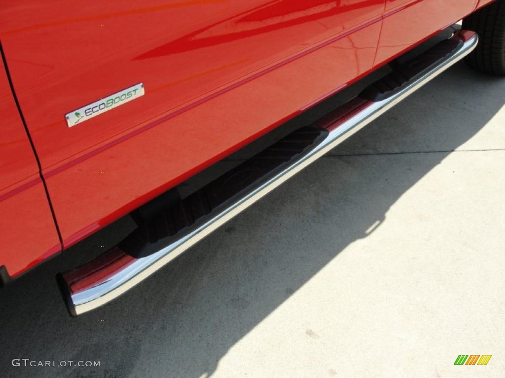2011 F150 XLT SuperCrew 4x4 - Race Red / Steel Gray photo #12