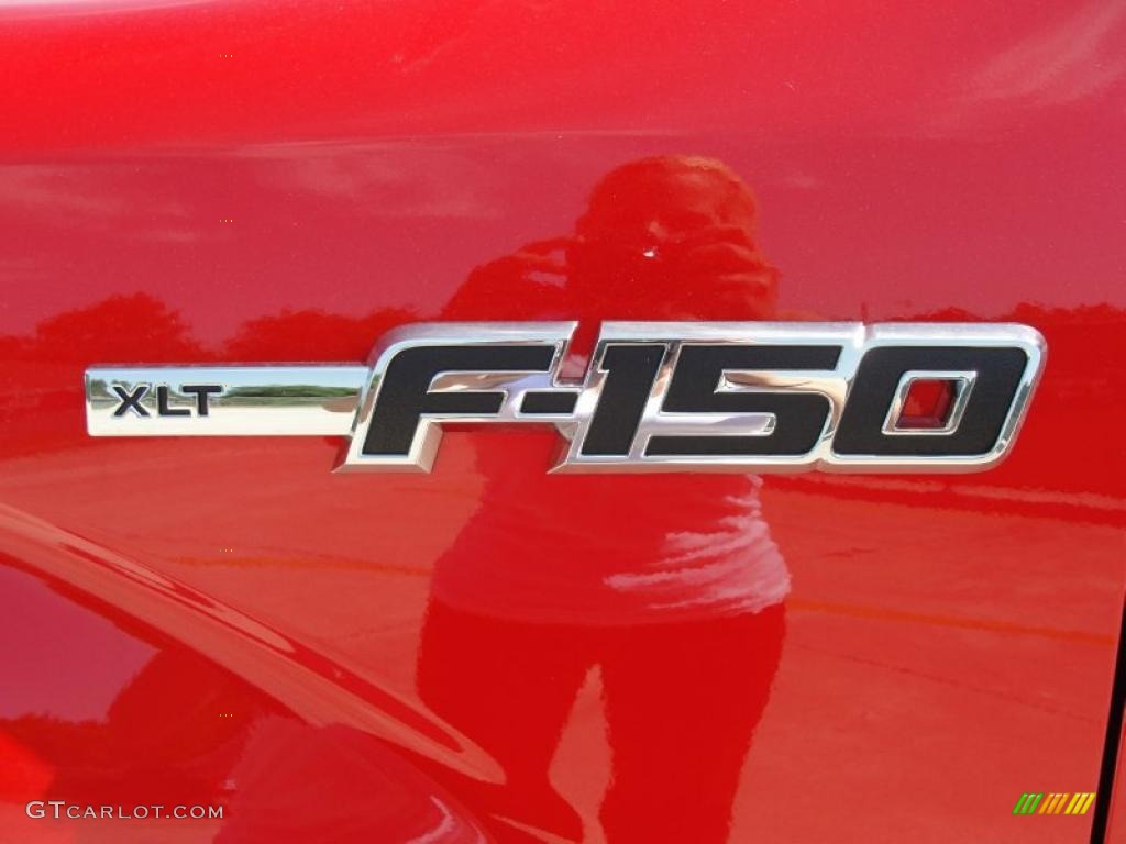 2011 F150 XLT SuperCrew 4x4 - Race Red / Steel Gray photo #13