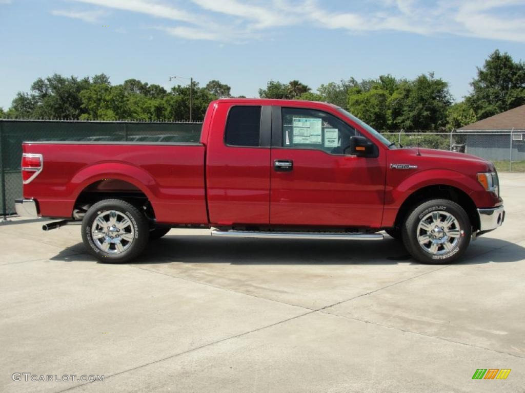 Red Candy Metallic 2011 Ford F150 XLT SuperCab Exterior Photo #48997652