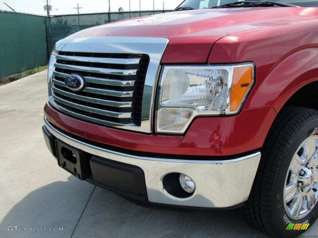 2011 F150 XLT SuperCab - Red Candy Metallic / Steel Gray photo #10