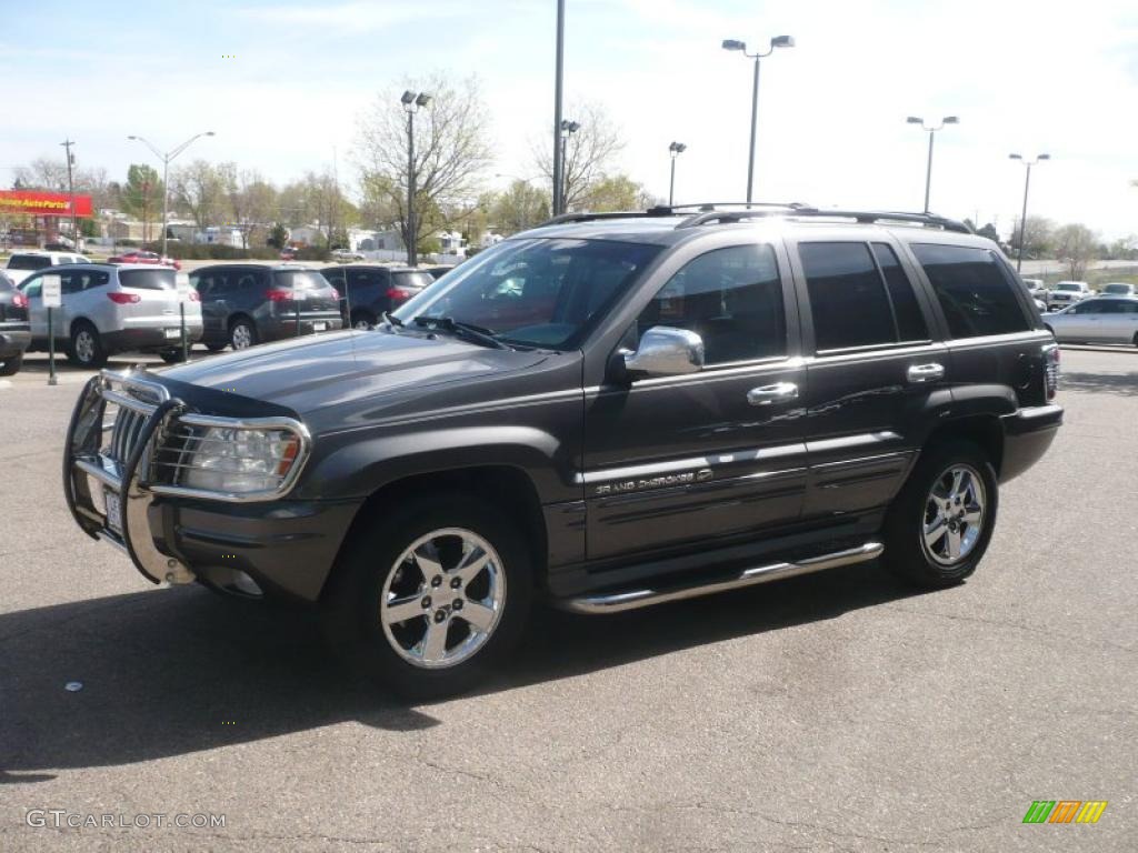 2003 Grand Cherokee Overland 4x4 - Graphite Metallic / Dark Slate Gray/Light Slate Gray photo #2