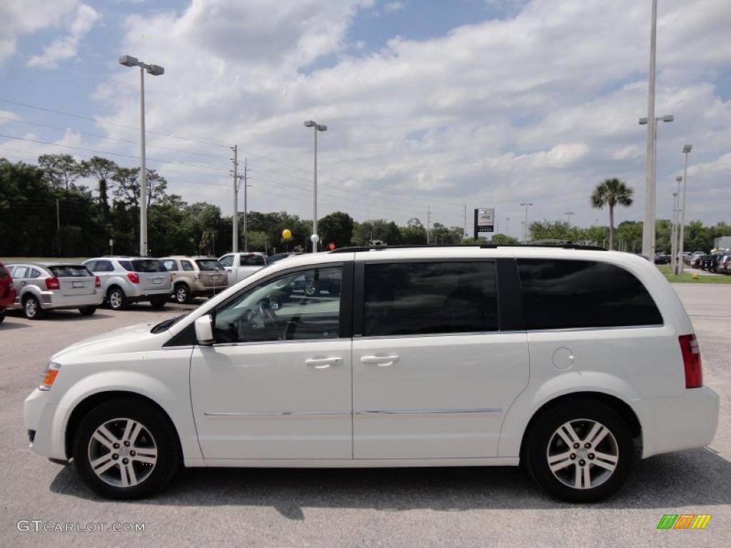 2009 Grand Caravan SXT - Stone White / Dark Slate Gray/Light Shale photo #2