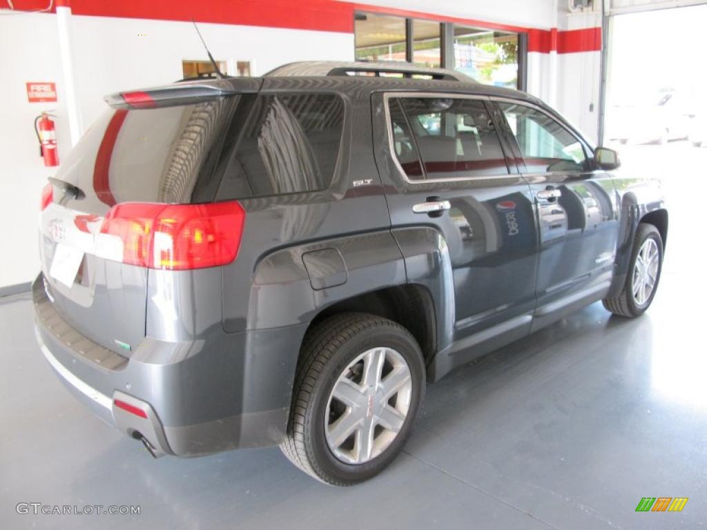 2011 Terrain SLT - Cyber Gray Metallic / Jet Black photo #4