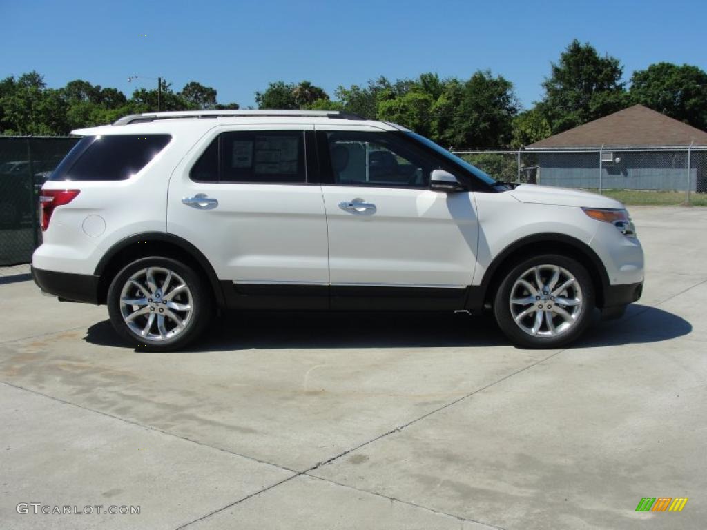 White Platinum Tri-Coat 2011 Ford Explorer Limited Exterior Photo #49000478