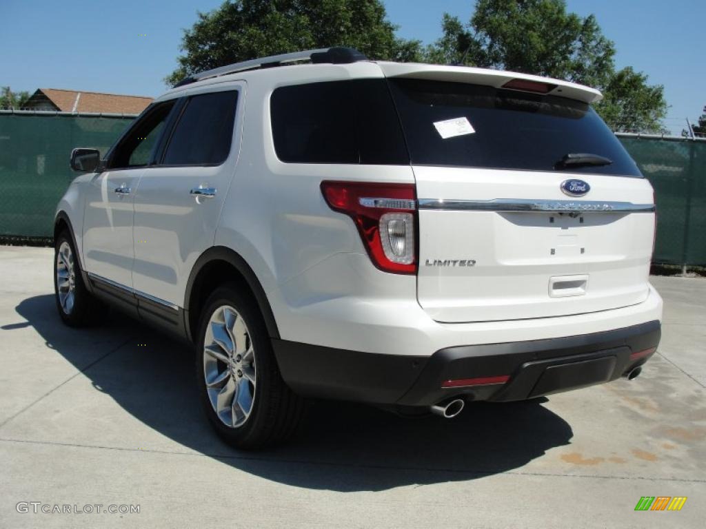 2011 Explorer Limited - White Platinum Tri-Coat / Medium Light Stone photo #5