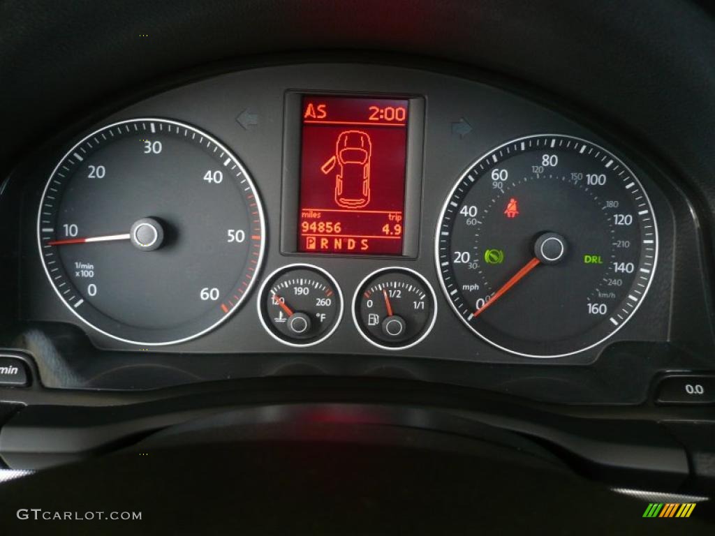 2009 Volkswagen Jetta TDI SportWagen Gauges Photo #49001111