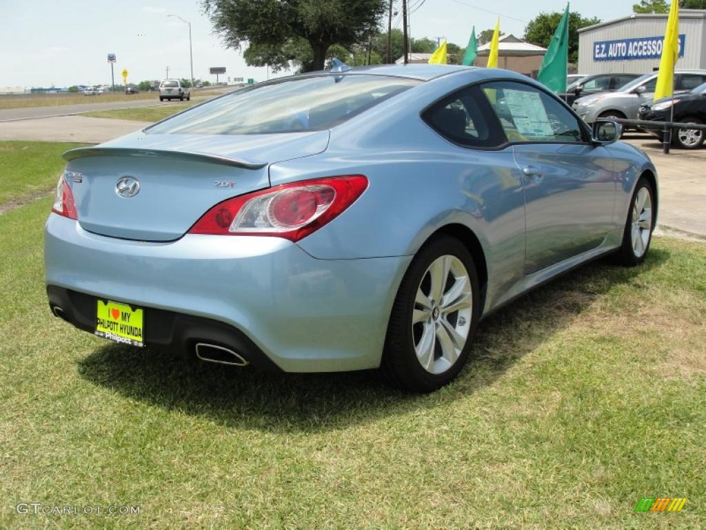 2011 Genesis Coupe 2.0T - Acqua Minerale Blue / Black Cloth photo #3