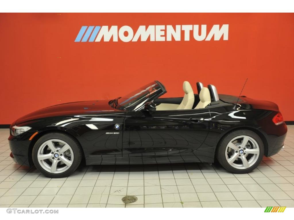2011 Z4 sDrive30i Roadster - Jet Black / Beige photo #19