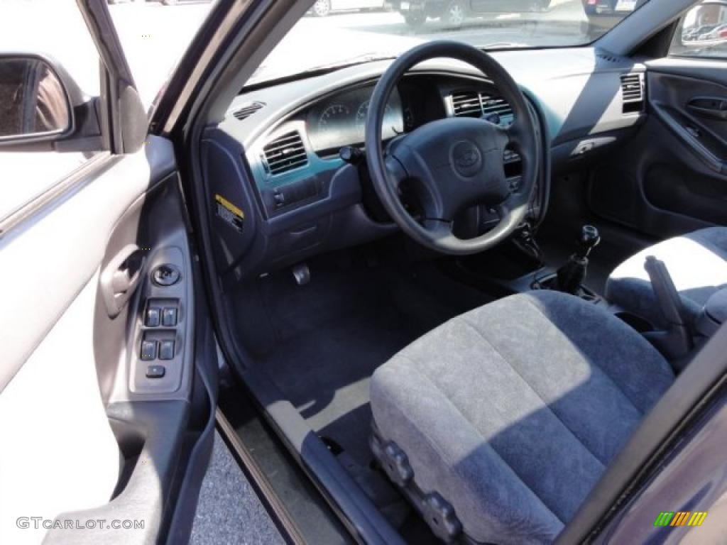2001 Elantra GLS - Midnight Gray / Gray photo #13