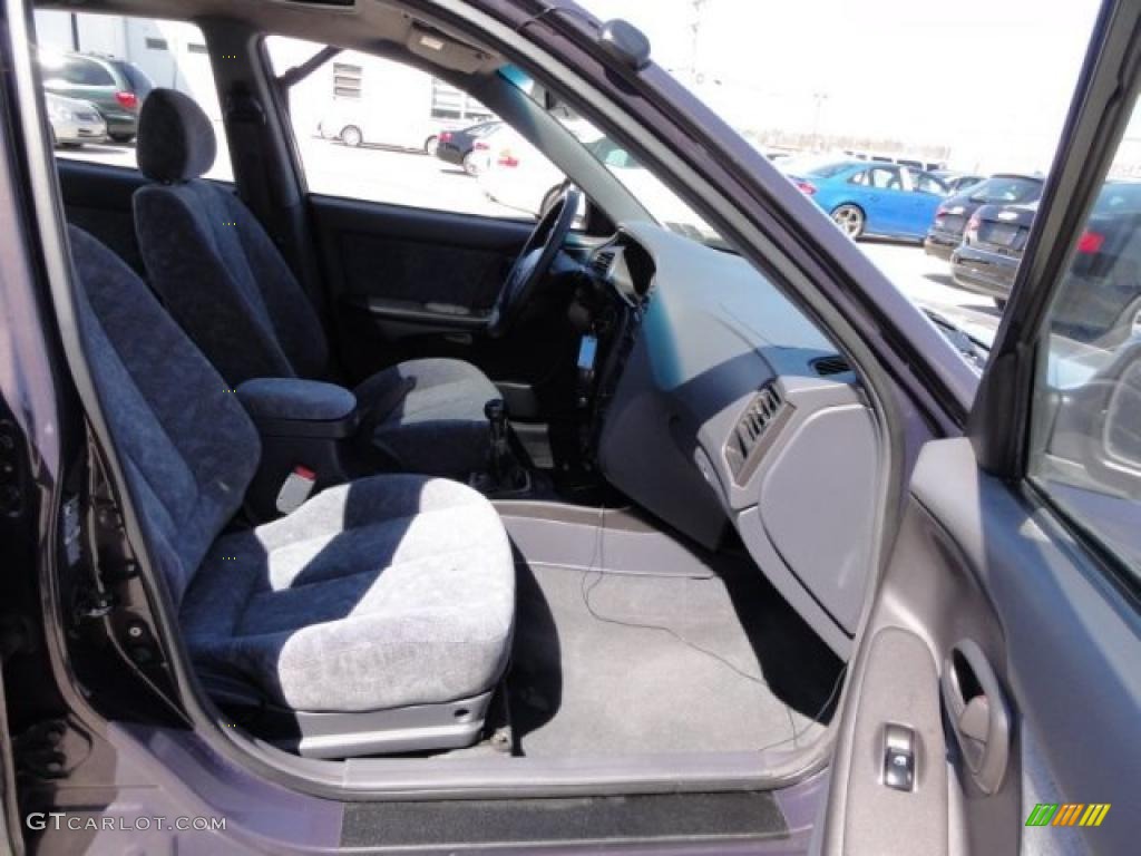 2001 Elantra GLS - Midnight Gray / Gray photo #20