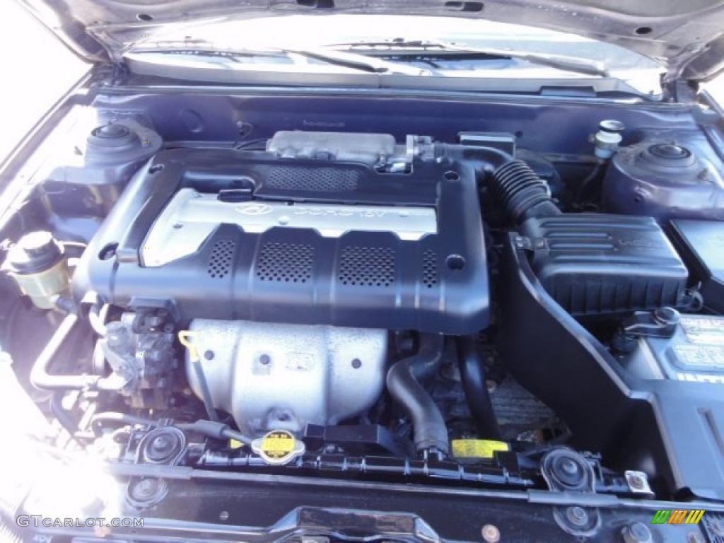 2001 Elantra GLS - Midnight Gray / Gray photo #34
