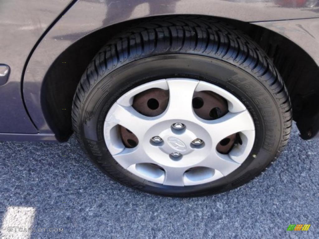 2001 Elantra GLS - Midnight Gray / Gray photo #40