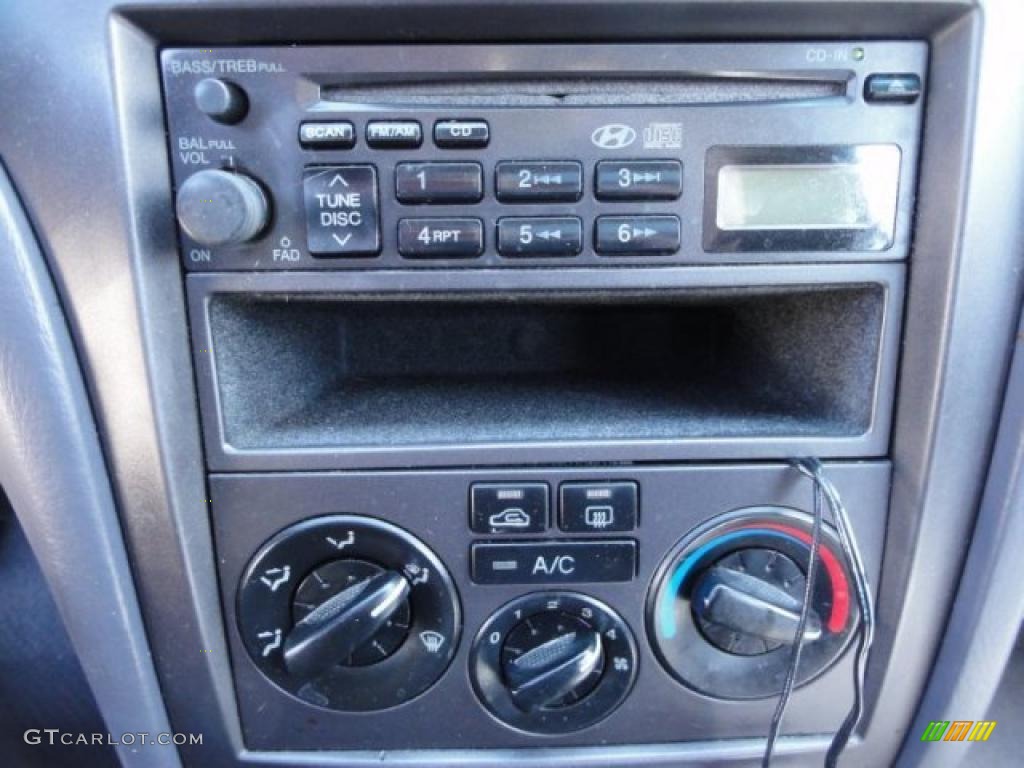 2001 Elantra GLS - Midnight Gray / Gray photo #42