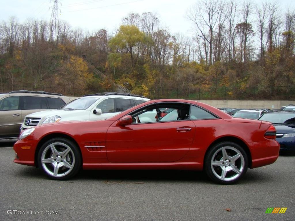 Mars Red 2009 Mercedes-Benz SL 550 Roadster Exterior Photo #49006583