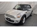 2011 White Silver Metallic Mini Cooper Convertible  photo #1