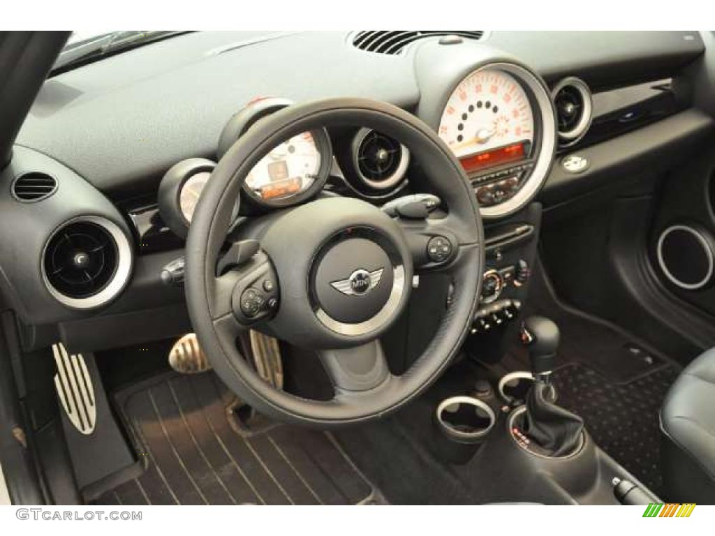 2011 Mini Cooper S Convertible Carbon Black Dashboard Photo #49012577