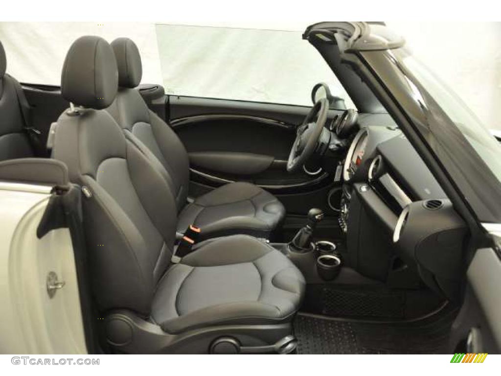 Carbon Black Interior 2011 Mini Cooper S Convertible Photo #49012657
