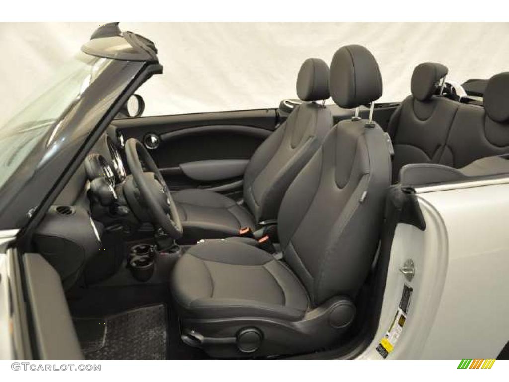 2011 Cooper Convertible - White Silver Metallic / Carbon Black photo #11