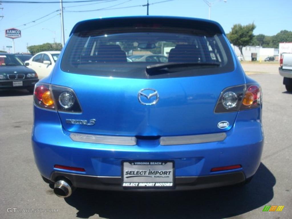 2006 MAZDA3 s Touring Hatchback - Winning Blue Metallic / Black photo #5