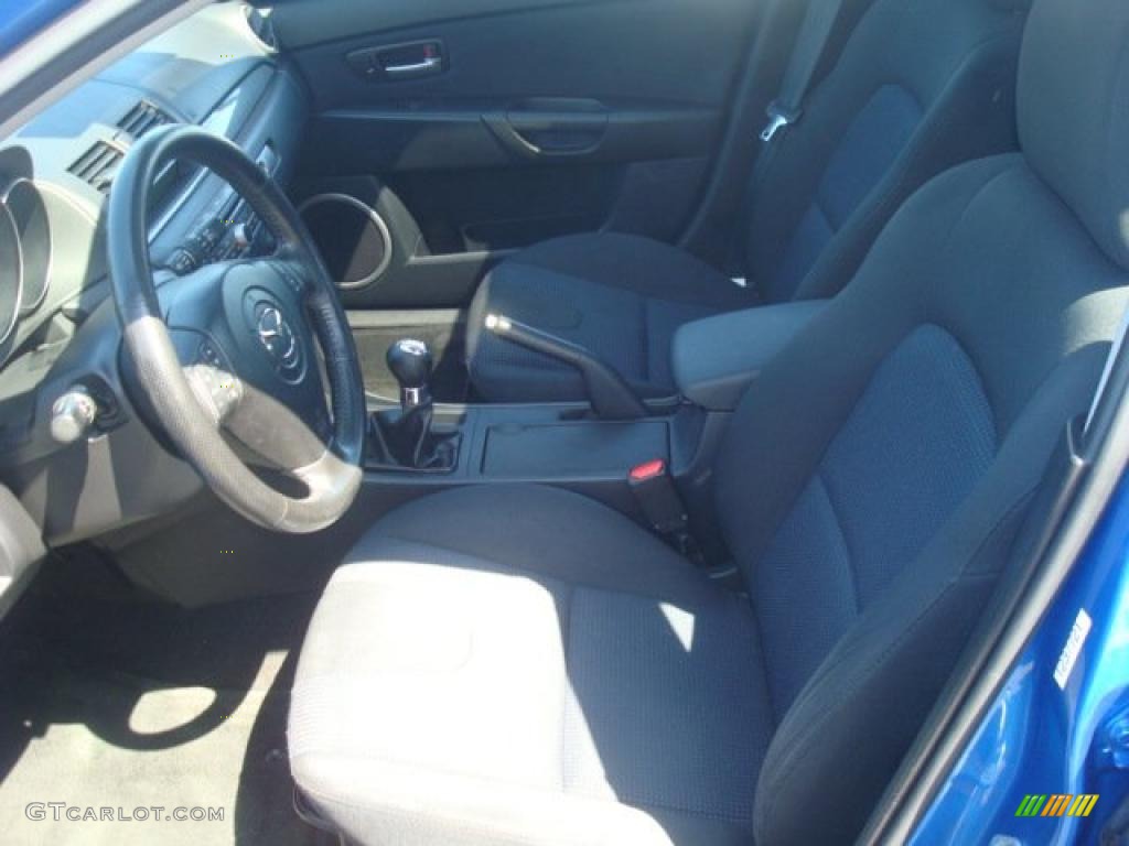 Black Interior 2006 Mazda MAZDA3 s Touring Hatchback Photo #49014200
