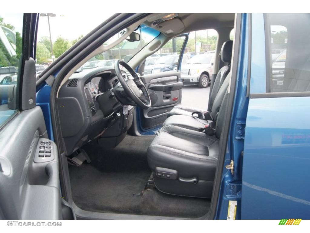 2005 Ram 3500 Laramie Quad Cab 4x4 - Atlantic Blue Pearl / Dark Slate Gray photo #8