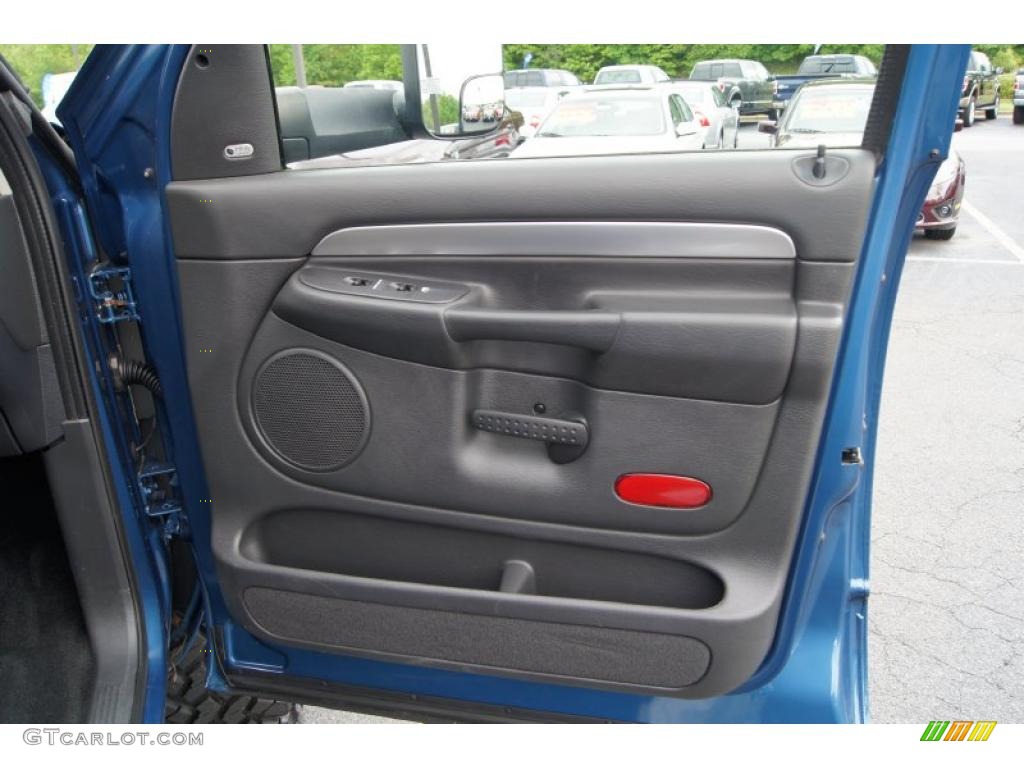 2005 Dodge Ram 3500 Laramie Quad Cab 4x4 Dark Slate Gray Door Panel Photo #49014626