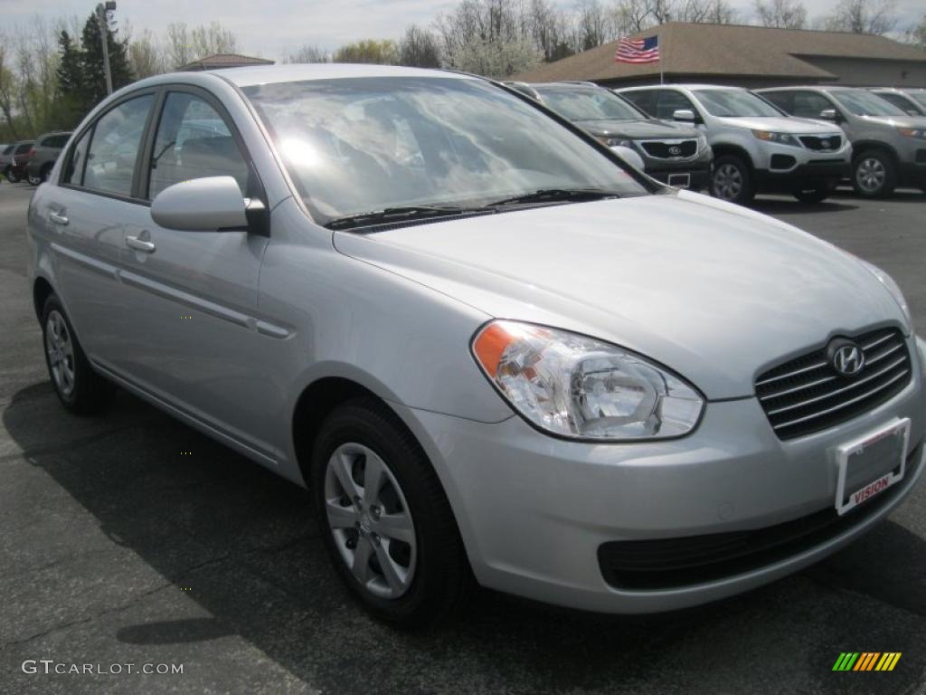 2008 Accent GLS Sedan - Charcoal Gray / Gray photo #15