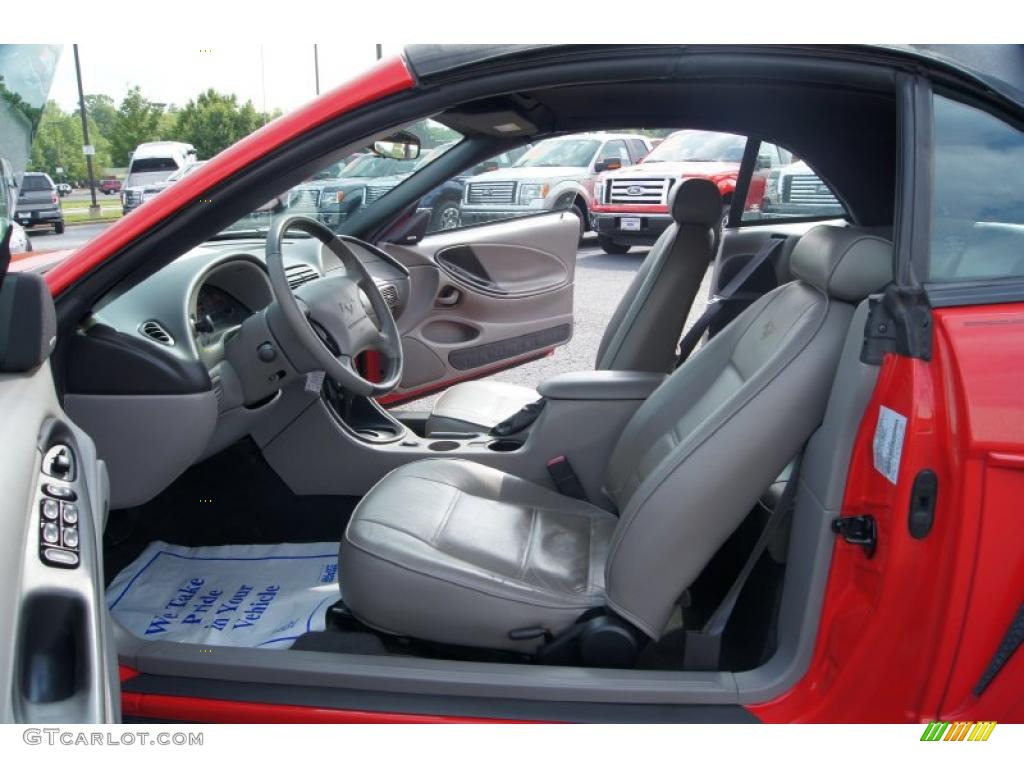 Medium Graphite Interior 2004 Ford Mustang V6 Convertible Photo #49015181