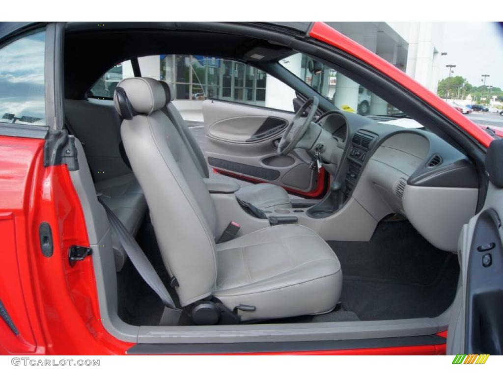 Medium Graphite Interior 2004 Ford Mustang V6 Convertible Photo #49015234