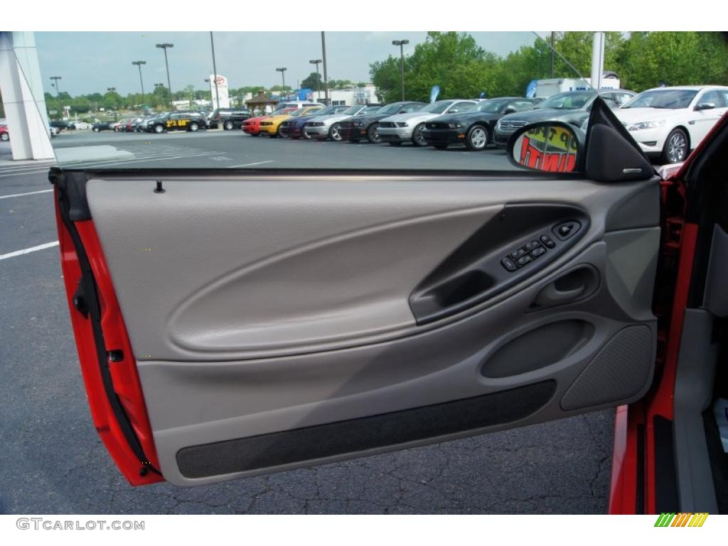 2004 Ford Mustang V6 Convertible Medium Graphite Door Panel Photo #49015317