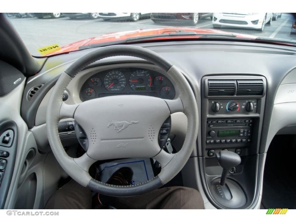 2004 Ford Mustang V6 Convertible Medium Graphite Dashboard Photo #49015424