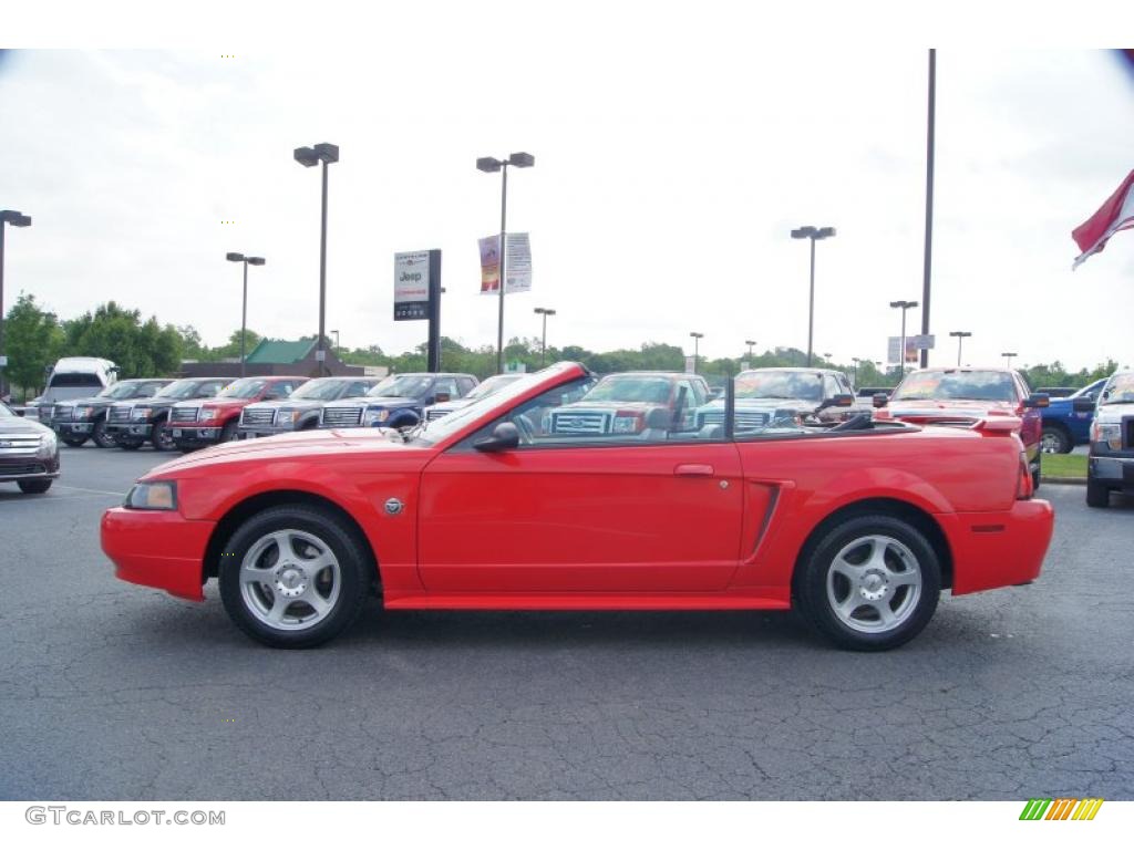 Torch Red 2004 Ford Mustang V6 Convertible Exterior Photo #49015514