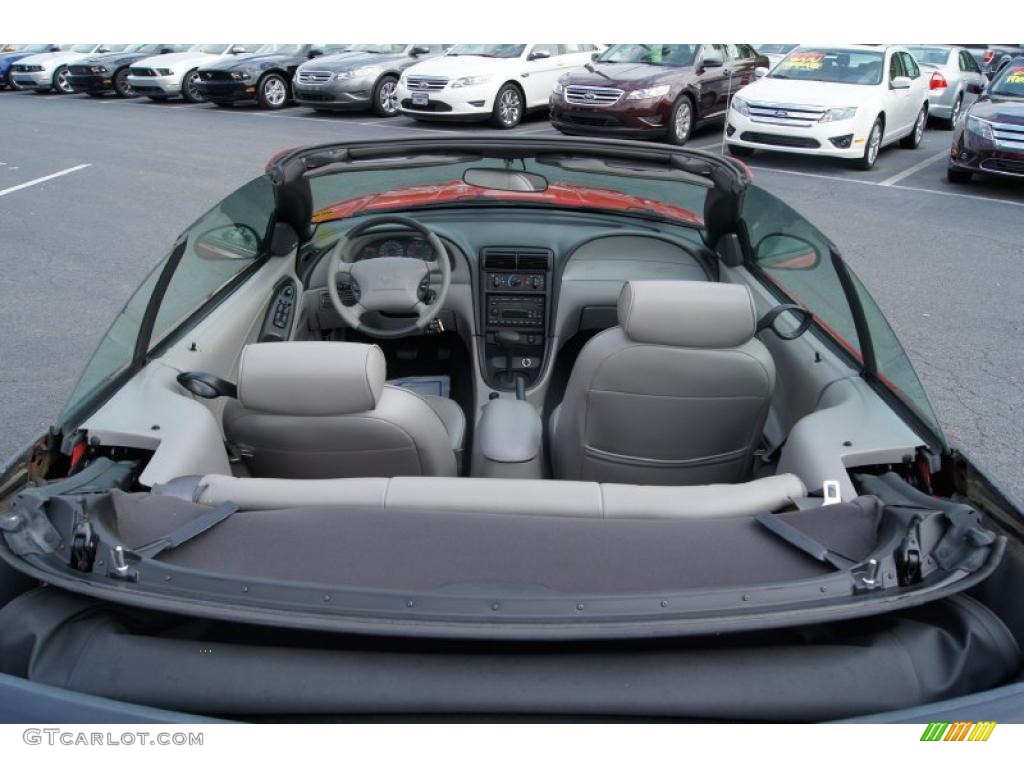 Medium Graphite Interior 2004 Ford Mustang V6 Convertible Photo #49015604