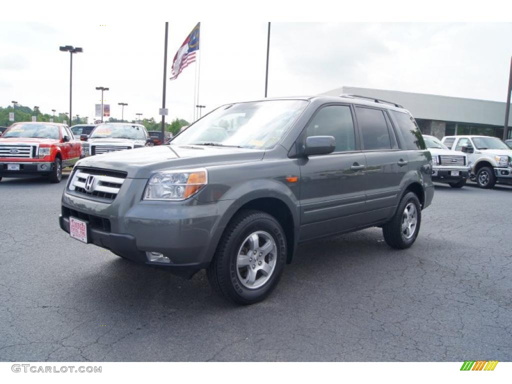2007 Pilot EX 4WD - Nimbus Gray Metallic / Gray photo #6