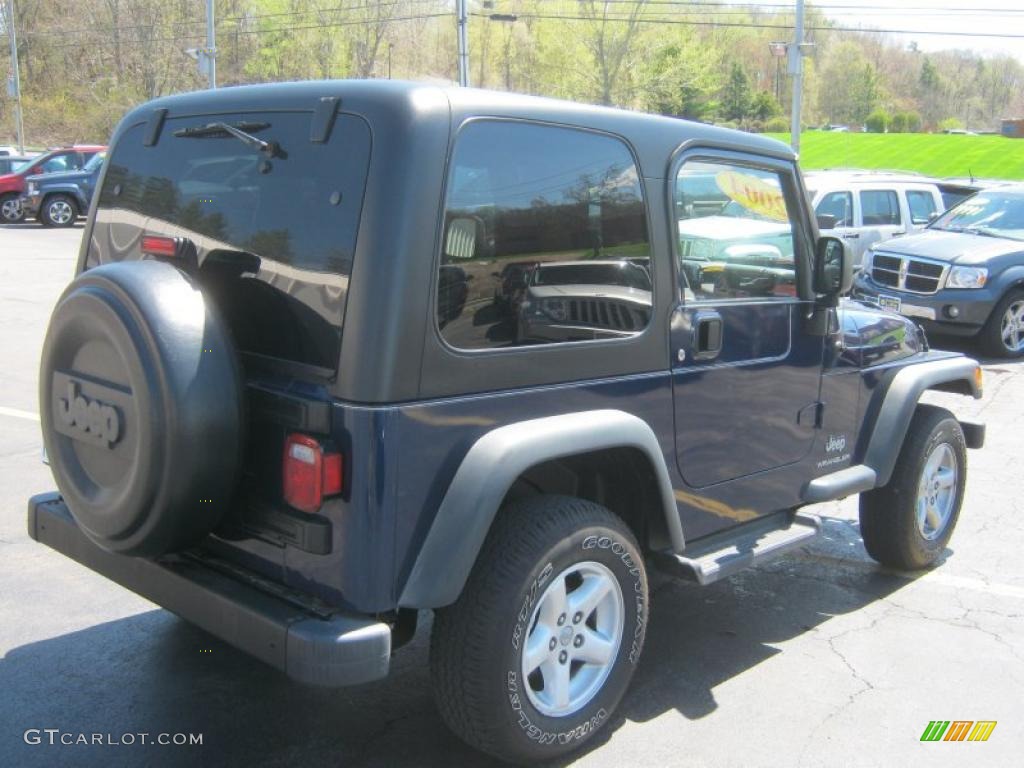 2004 Wrangler X 4x4 - Patriot Blue Pearl / Dark Slate Gray photo #2