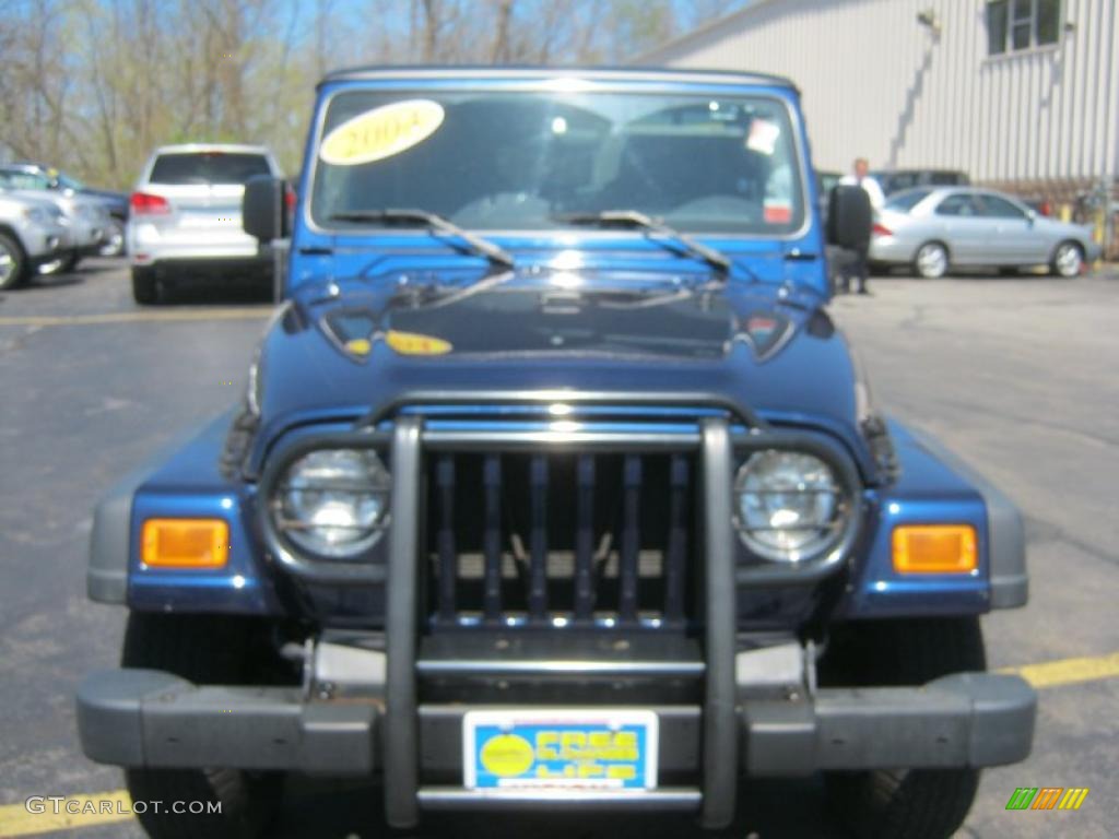 2004 Wrangler X 4x4 - Patriot Blue Pearl / Dark Slate Gray photo #17