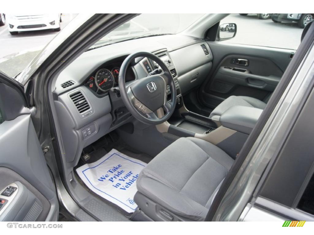 2007 Pilot EX 4WD - Nimbus Gray Metallic / Gray photo #25
