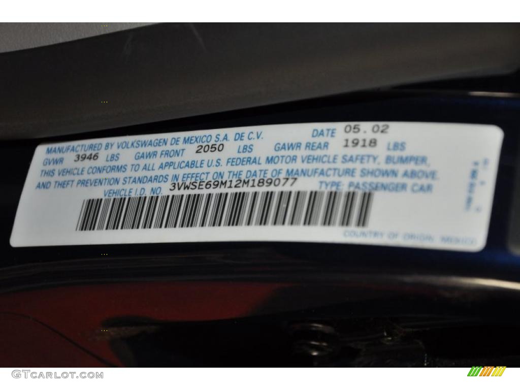 2002 Jetta GLS 1.8T Sedan - Galactic Blue Pearl / Grey photo #9