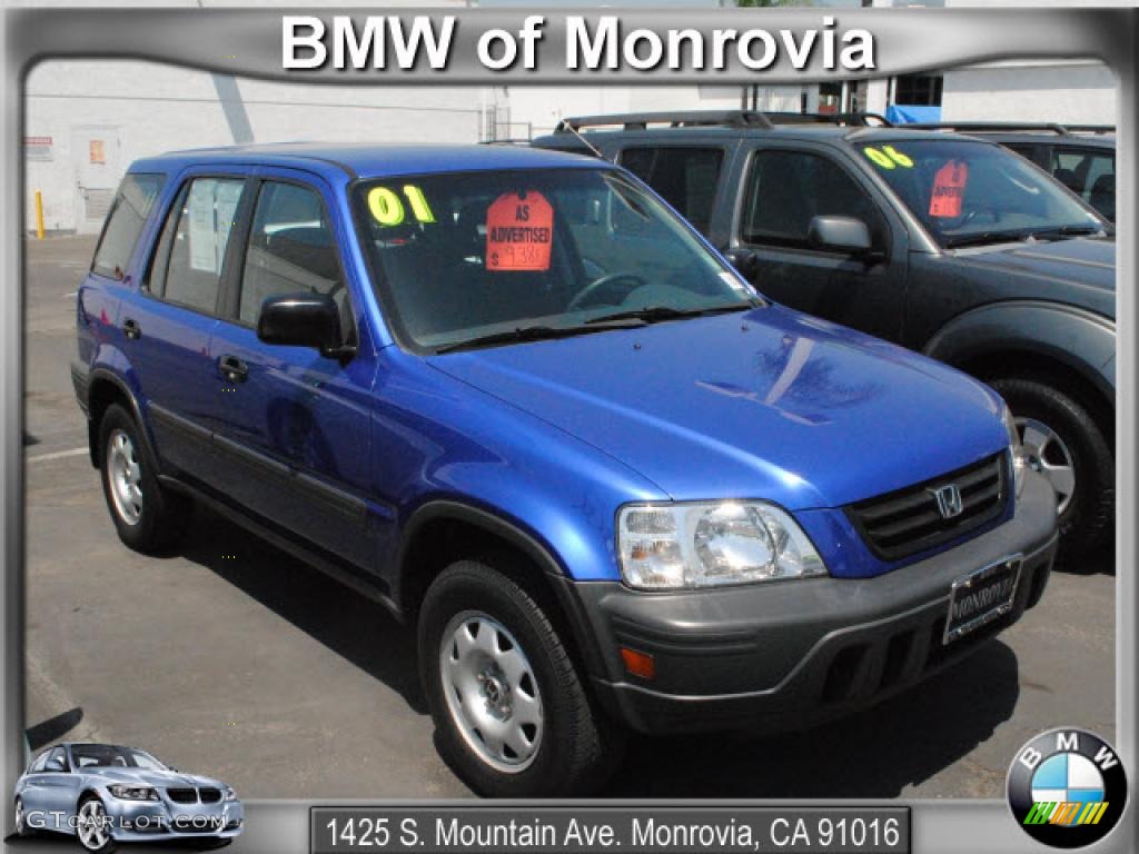 2001 CR-V LX 4WD - Electron Blue Metallic / Dark Gray photo #1