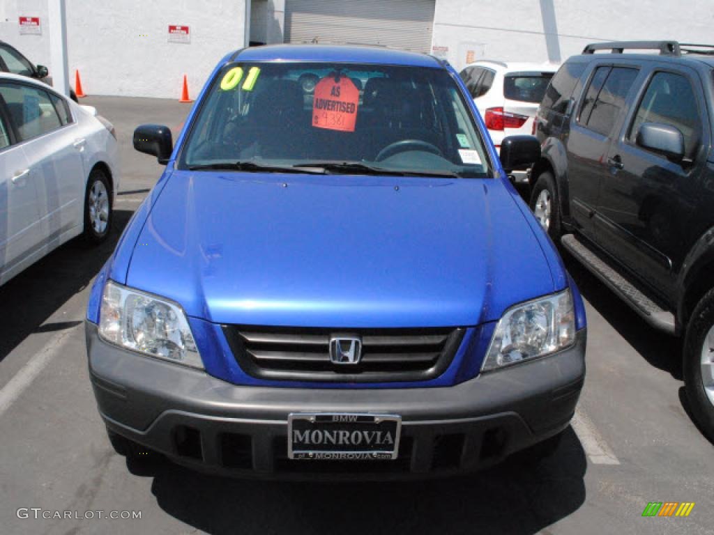 2001 CR-V LX 4WD - Electron Blue Metallic / Dark Gray photo #25