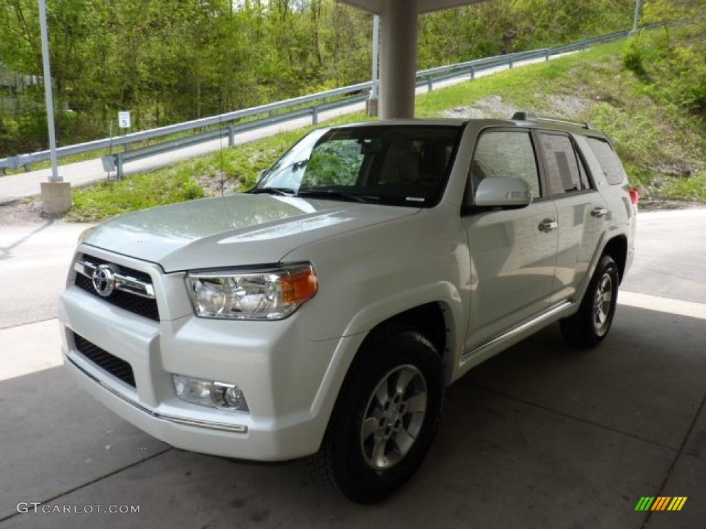 2011 4Runner SR5 4x4 - Blizzard White Pearl / Sand Beige photo #5