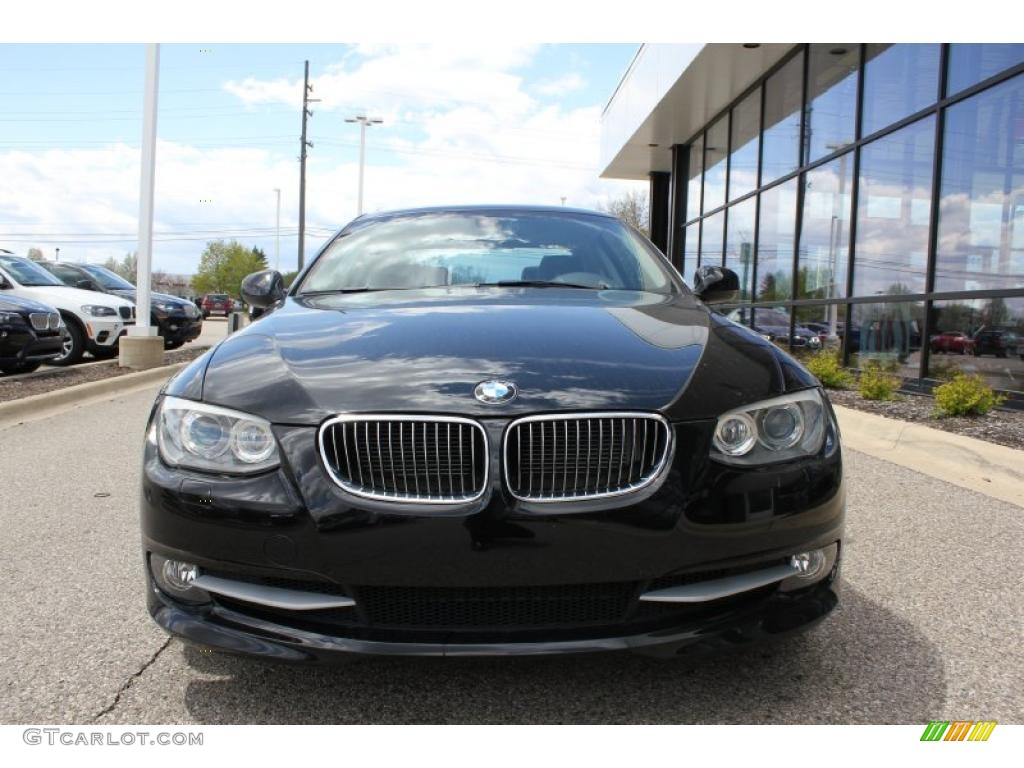 2011 3 Series 328i xDrive Coupe - Jet Black / Black Dakota Leather photo #2